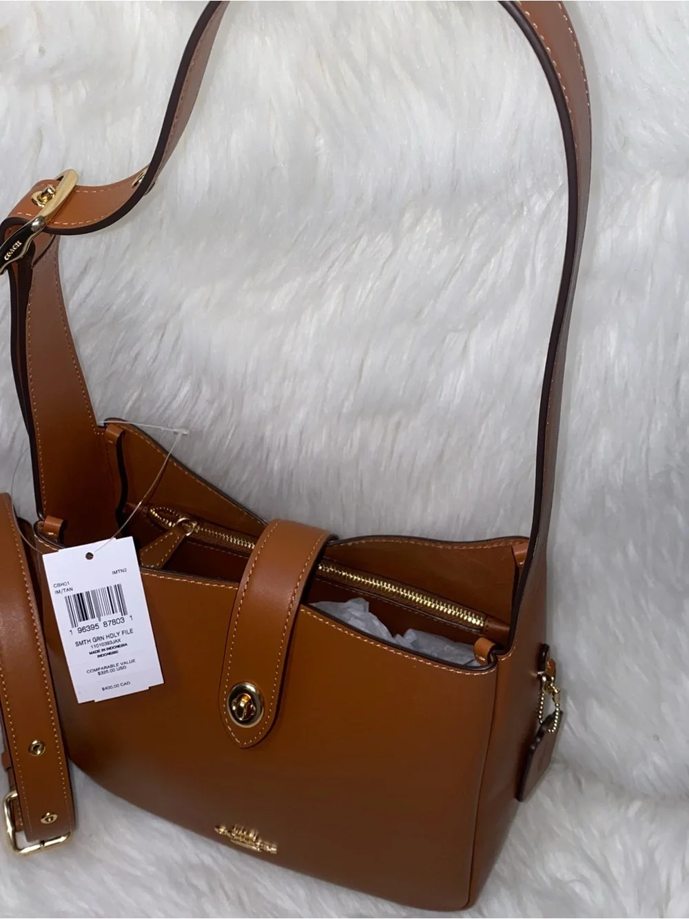 Coach leather purse Hadley Convertible Crossbody New with tags